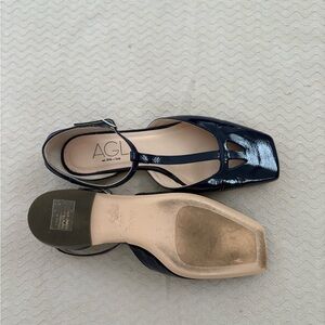 AGL Women's Black Patent Leather Heels